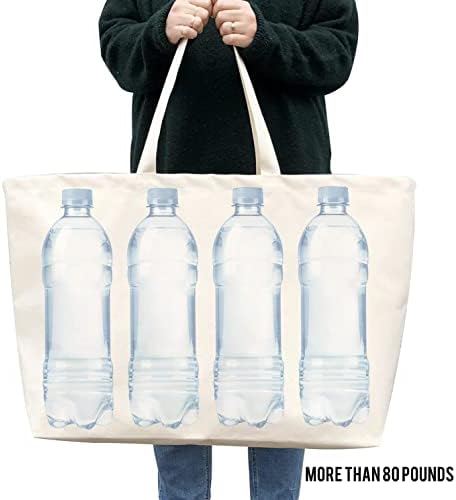 Llyliu Canvas Bag - sacolas de praia de praia extras grandes bolsas de supermercado Reutil