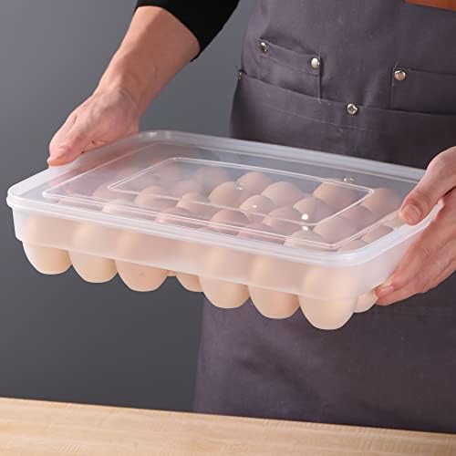 Suporte para o ovo para geladeira ， Leturões de recipientes para armazenamento de ovos caixas