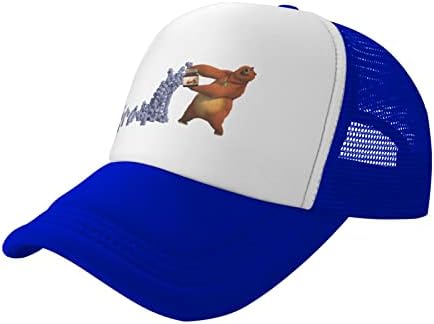Grizzy and the Lemmings Mesh Baseball Cap unissex Sun Hat Hat Summer Trucker Snapback para homens