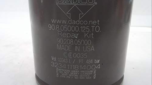 Dadco 90.8.05000.125.to, nitrogênio Spring Gas, série: 90.8 90.8.05000.125.to
