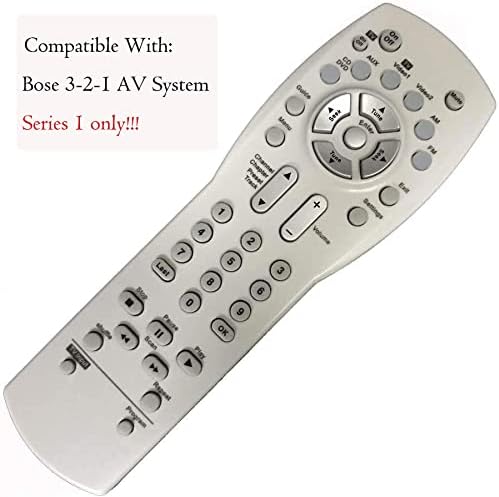 Remoto de substituição 289138001 Compatível para Bose 321 Series I Audio/Video AV Receiver [Trabalho