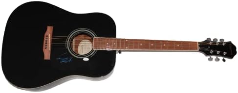Gary Allan assinou autógrafo em tamanho grande Gibson Epiphone Acoustic Guitar w/ James Spence