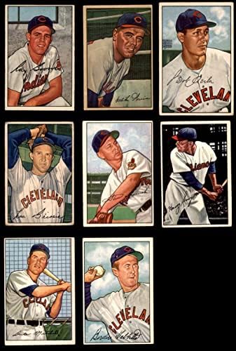 1952 Bowman Cleveland Indians, perto da equipe, Cleveland Indians VG/Ex Indians