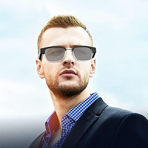 Óculos inteligentes de áudio Bluetooth para homens mulheres, filtragem de luz azul e lentes de sol polarizadas