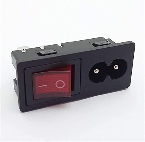 Switch de balanço Shubiao 4pcs Power Rocker Switch & Socket Connector, interruptor com 3 pinos ou