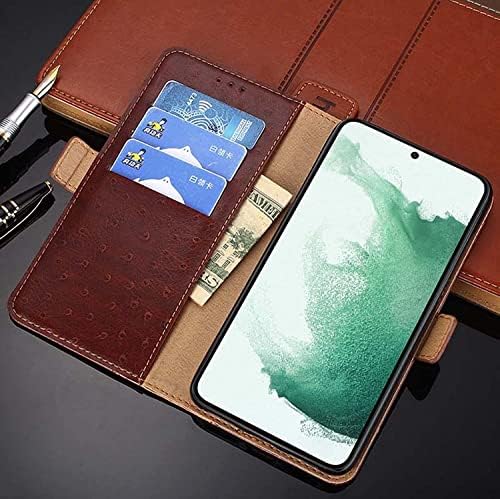 Coepmg Magnetic Folio Kickstand Phone Case Holster, para Apple iPhone 14 Pro 2022 PU Caminho de Camanela