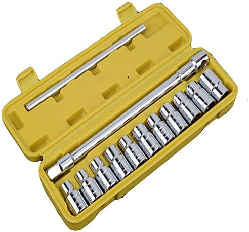 Guangming - Conjunto de chaves de soquete, ferramenta de chave de soquete têmea T com estojo de chave de soquete