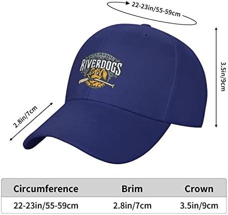 Charleston Riverdogs Baseball Caps Chapéus de pai tampa externa ajustável