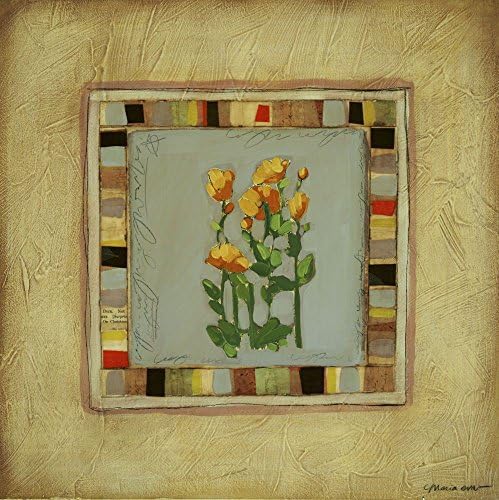 Tapeçaria floral 16, 40x40in.
