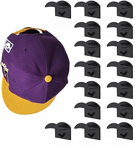 Capacão de chapéu atualizado, ganchos de chapéu adesivo para parede, cabides de chapéu de chapéu para