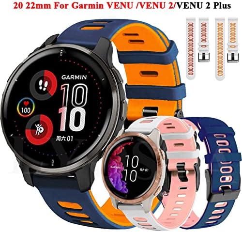 Cinta de relógio inteligente svapo para Garmin Venu 2 Plus Band Venu/Venu2 Forerunner 245 645