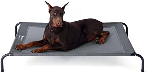 Bedsure XL Berço de cães de cão de resfriamento elevado, canteiros elevados de animais de estimação com
