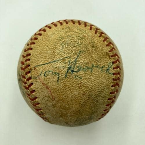 Joe DiMaggio e Elston Howard assinaram o jogo da Liga Americana da 1950 JSA - Baseballs autografados