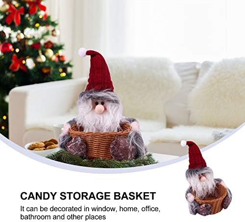 Doitool Papai Noel Shape Story Storage Basket Candy Storage Basket Basy Party Presente Decorações de