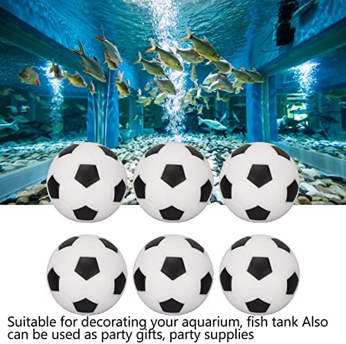 PSSOPP 10PCS Mini decoração de futebol de futebol flutuante Tanque de futebol Decoração de aquário Decoração de aquário Toy para decoração de aquário de festa infantil