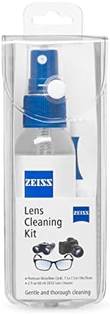 Zeiss 2oz Spray e Kit de cuidados com lentes de microfibra para lentes revestidas, binóculos, escopos, câmeras e óculos