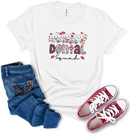 Camisa do Dia dos Namorados Dental, Feliz Dia dos Namorados, camisa dentária, camisa do assistente