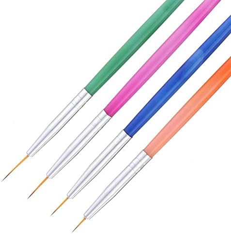 4 PCs/conjunto de canetas de pintura de unhas de colorido misto desenho de desenho de pintura de pintura de