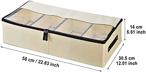XLPAXHONG Caixa de sapato transparente Caixa de armazenamento Space Salvamento de cama de sapato