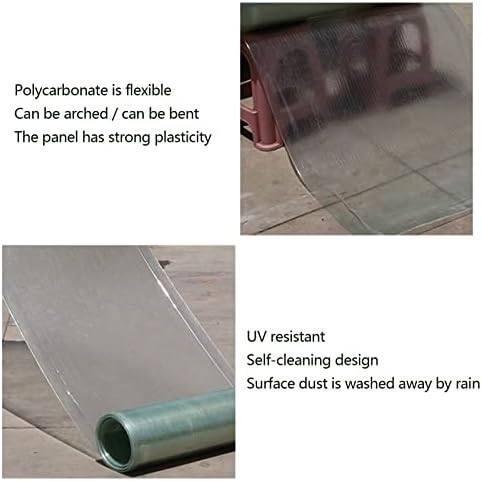 Painel de policarbonato de pfcdzdu, lençol de luz do dia à prova de estufa à prova de chuva ao ar livre,