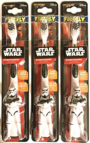 Escova de dentes manual de firefly - Guerra nas Estrelas Stormtrooper 3D escova de dentes - cerdas