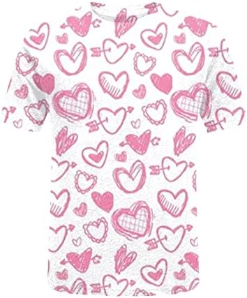 Womens Love Heart Sweatshirt Teen Valentines camisa