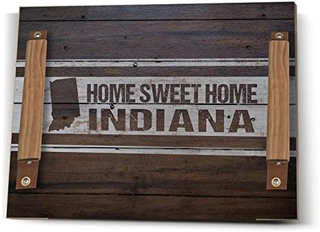 Corações Kindred 20,5 x16 Indiana Weathed Wood State Palets Bandeja