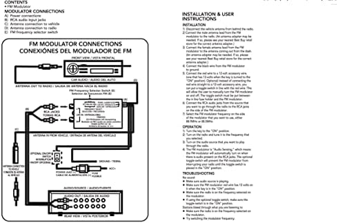 Factory Radio Stéreo AUX RCA Adaptador de entrada FM FM modulador