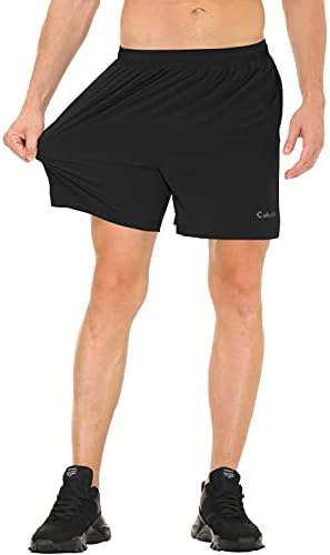 Cakulo Men 5 polegadas de tênis de tênis Rápido treino atlético seco ativo shorts ativos com bolsos