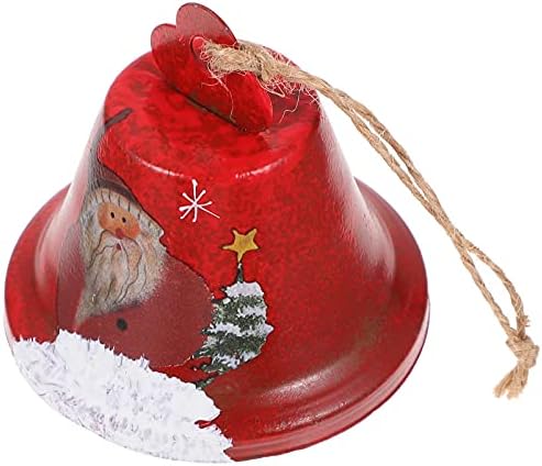 Sinos de Natal Ornamentos Jingle Bell: Xmas Metal Sleigh Bells Rustic Craft Bells pendurados Decorações de árvores de Natal Ornamento para férias de férias de férias