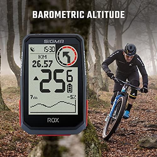 Computadores de bicicleta Sigma Rox 4.0 GPS, preto, altitude, navegação, tela grande, operação fácil