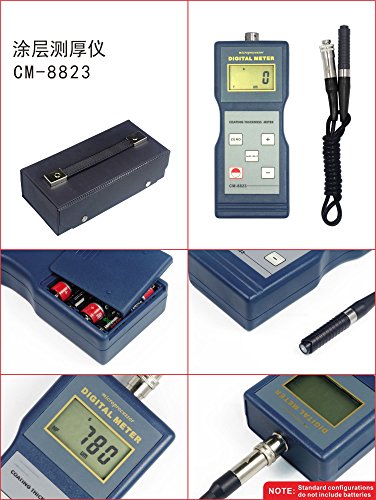 CM-8823 Eddy Current NF Proble de espessura de revestimento Medidor de espessura 0 ~ 1000um