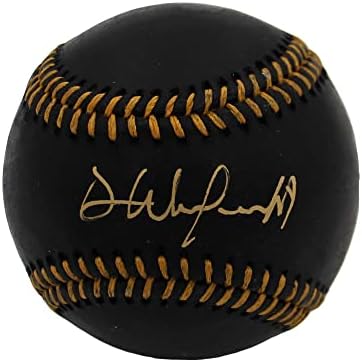 Dave Winfield autografou/assinado em Nova York Rawlings Major League Black Baseball