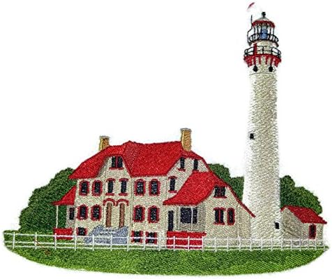 Lighthouse personalizado e exclusivo [Lighthouse de Lighthouse] bordado de ferro bordado ON/Sew Patch [7.5 *6]