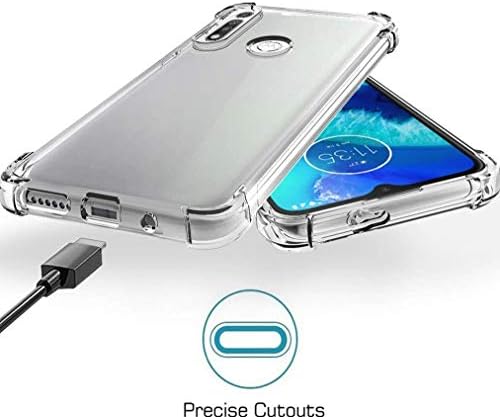Folmeikat Moto G Caixa de telefone rápido, cantos reforçados transparentes transparentes TPU TPU-ABSORTION