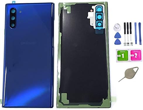 Nota 10 traseira traseira de tampa de vidro de vidro Substituição para Samsung Galaxy Note 10 Note 10