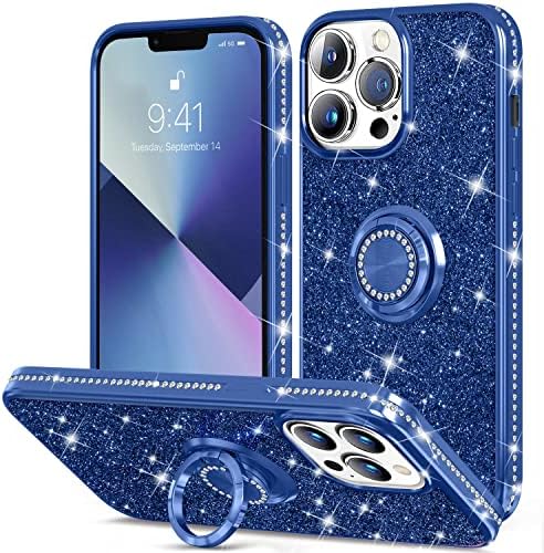 Thomo compatível com o iPhone 12 Pro Max Case, [Bling Kickstand] Casos de telefone de proteção contra proteção
