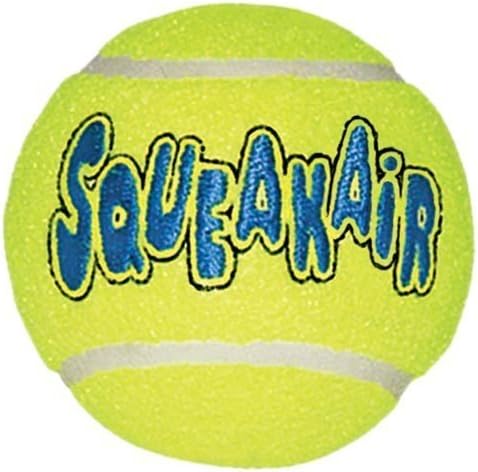 Kong Air Dog Squeak Air Tennis Ball Toy, grande, amarelo, 6 contagem