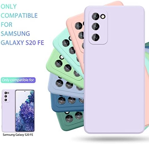 [2 pacote] Casos para o caso Galaxy S20 FE, Caso Samsung S20 FE 4G/5G, Caso de proteção de silicone