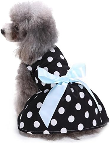 Mikey Store Fashion Sweetie Ribbon Pet Dog Roupas de cachorro Vestido de cachorro Camisa de cachorro