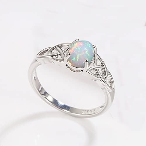 Casamento e anéis de noivado anel opal para mulheres jóias de moda acessórios populares para esposa
