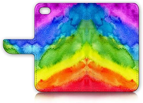 Ajour Pty Ltd para iPhone 8 Plus, iPhone 7 Plus, capa de capa de carteira Flip Wallet, A22018 Art Rainbow Gay Pride