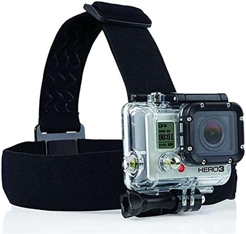 Navitech 9 em 1 Ação Kit de combinação de acessórios de câmera e estojo de armazenamento preto acidentado compatível com a câmera de ação de urso grylls bg-ac-1-preto