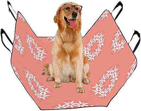 Enevotx Tampa de assento de cachorro Design personalizado Flores de cor de cor de impressão de impressão