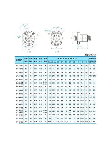 Conjunto de peças CNC SFU2010 RM2010 1200mm 47.24in +2 SBR20 RIAL 1200MM 4 SBR20UU BLOCO + FK15 FF15 suportes