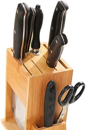 Llryn Multifunction Universal Wooden Knife Stand, armazenamento seguro conveniente para facas