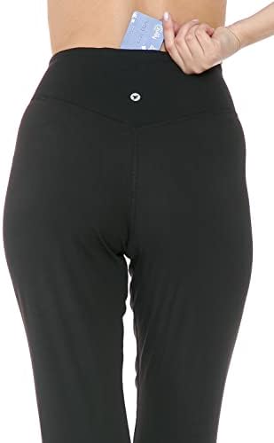 Leggings Depot Women's ActiveFlex Slim-Fit Calças com bolsos