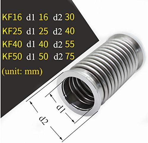 Mxbaoheng kf40 a vácuo belôs tubo tubo tubo de ajuste rápido flangeado 304 tubo telescópico de metal