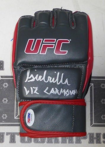 Liz Carmouche assinou a luva UFC PSA/DNA CoA Autograph 157 na Fox 8 11 Night Fight - luvas autografadas do UFC