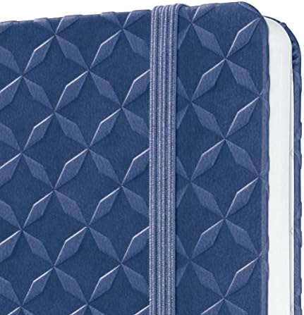 Notebook de estilo Sigel Jolie com fechamento elástico, índigo azul, tamanho do diário A5